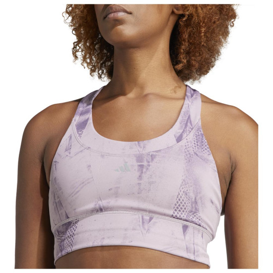 Adidas Γυναικείο μπουστάκι Run Pocket Medium-Support AOP Bra Iteration Adidas Γυναικείο μπουστάκι Run Pocket Medium-Support AOP Bra Iteration